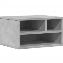 vidaXL Printerkastje 40x32x22,5 cm bewerkt hout betongrijs