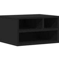 vidaXL Printerkastje 40x32x22,5 cm bewerkt hout zwart
