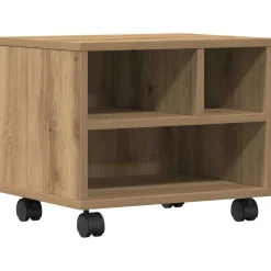 vidaXL Printerstand Artisan Eiken 41 x 32 x 34,5 cm Bewerkt hout
