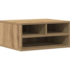vidaXL Printerstand Artisan Eiken 49 x 40 x 22.5 cm Bewerkt hout