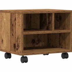 vidaXL Printerstand met opslag Oudhout 41 x 32 x 33.5 cm Bewerkt hout