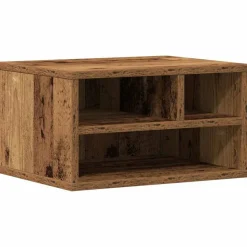 vidaXL Printerstand met opslag Oudhout 40 x 32 x 22,5 cm Bewerkt hout