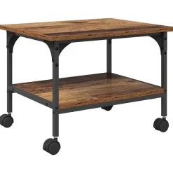 vidaXL Printerstand Oud Hout 50 x 40 x 38 cm Bewerkt hout