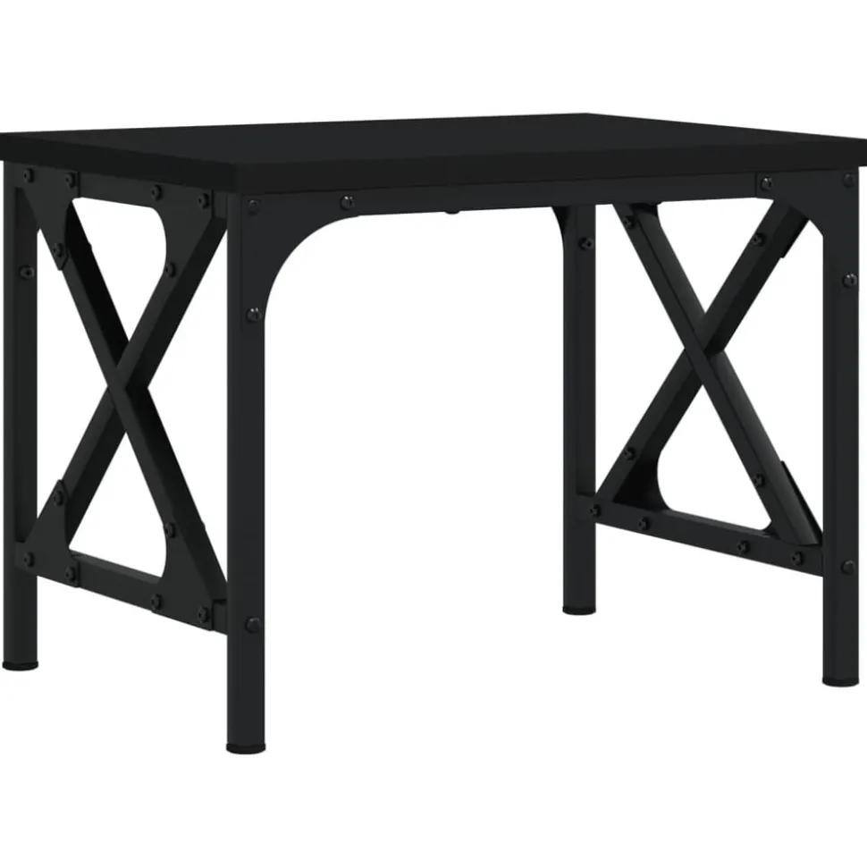 vidaXL Printerstandaard 40x30x31 cm bewerkt hout zwart