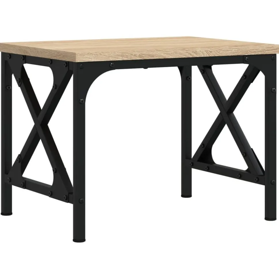 vidaXL Printerstandaard 40x30x31 cm bewerkt hout sonoma eikenkleurig