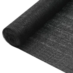 vidaXL Privacynet 75 g/m² 1,2x10 m HDPE zwart