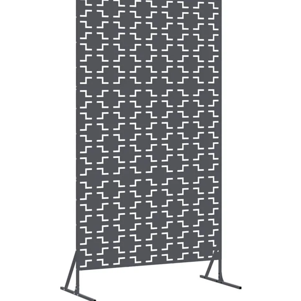 vidaXL Privacyscherm Antraciet 100 x 50 x 180 cm Staal
