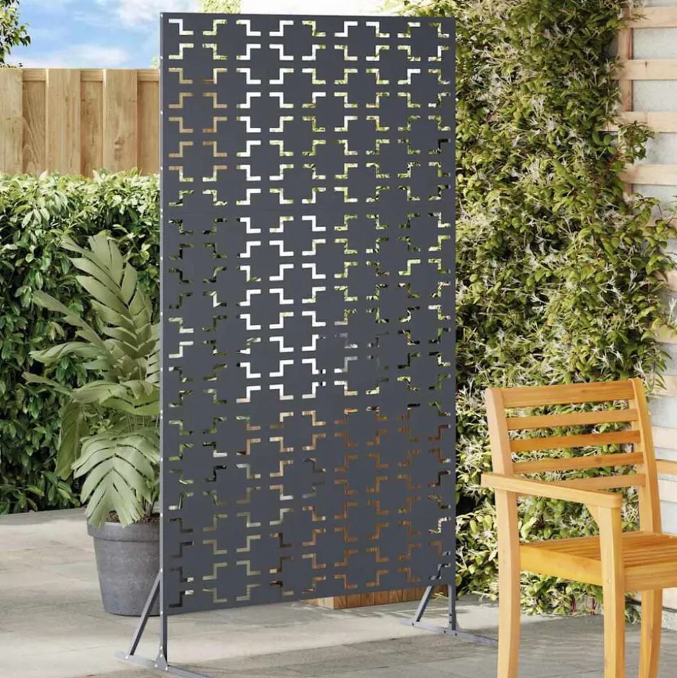 vidaXL Privacyscherm Antraciet 100 x 50 x 180 cm Staal