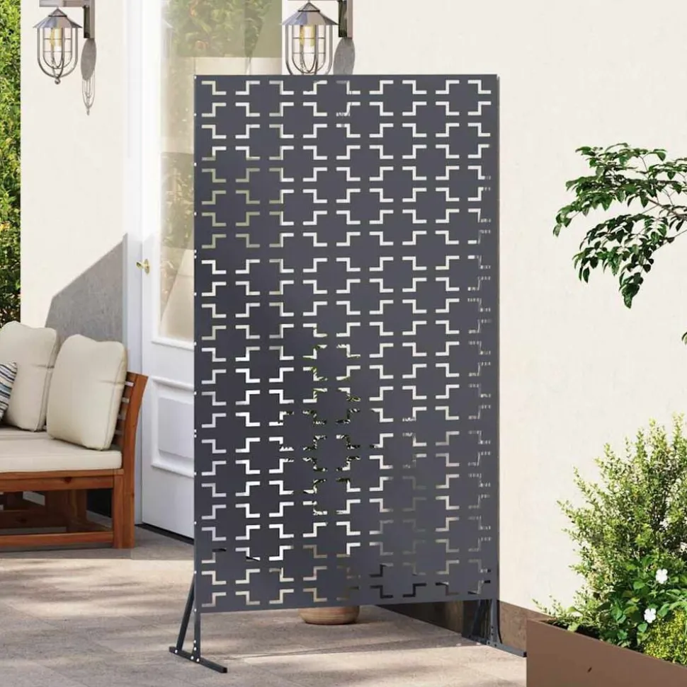vidaXL Privacyscherm Antraciet 100 x 50 x 180 cm Staal