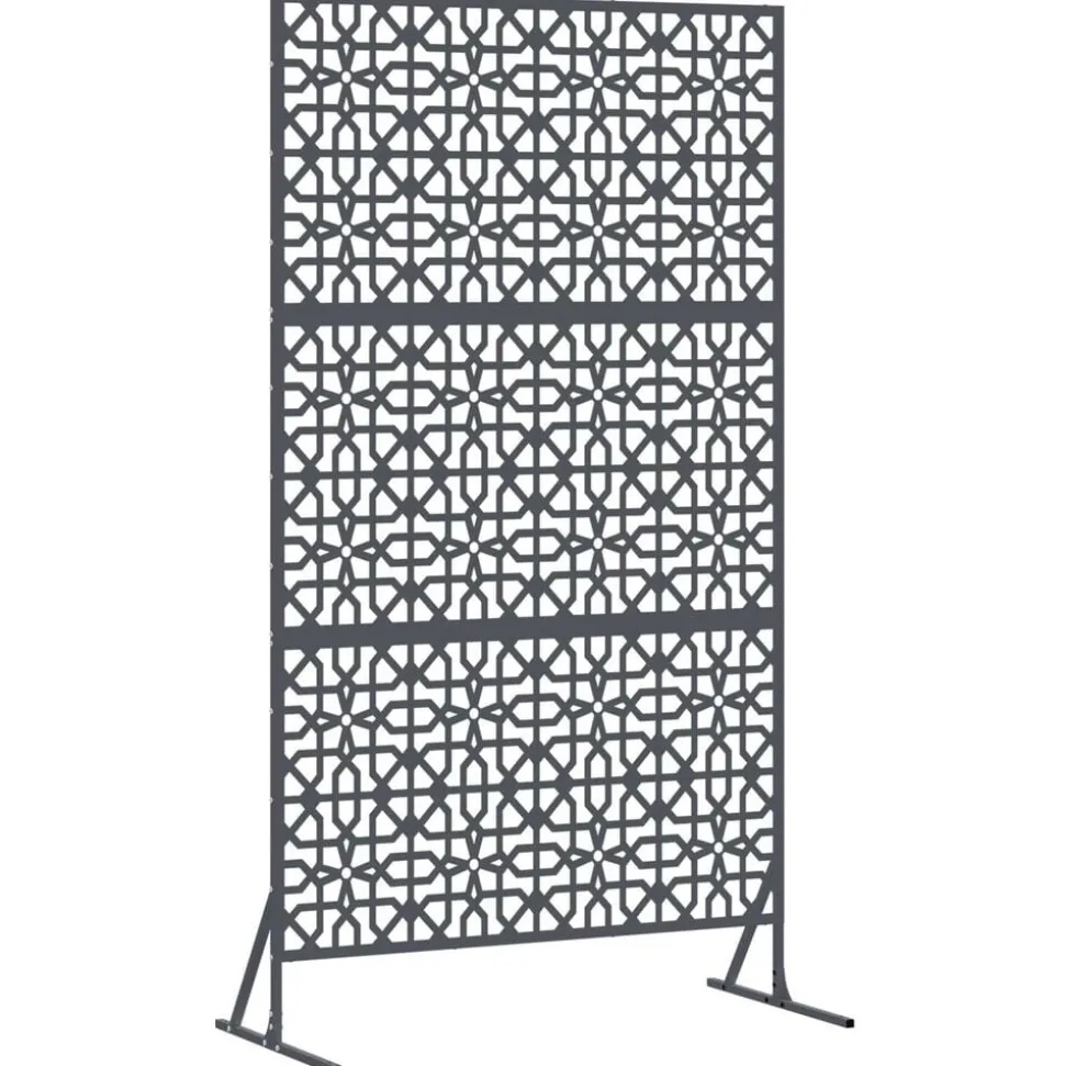 vidaXL Privacyscherm Antraciet 100 x 50 x 180 cm Staal