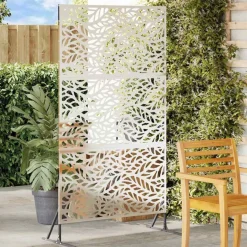 vidaXL Privacyscherm Grijs 100 x 50 x 180 cm Staal