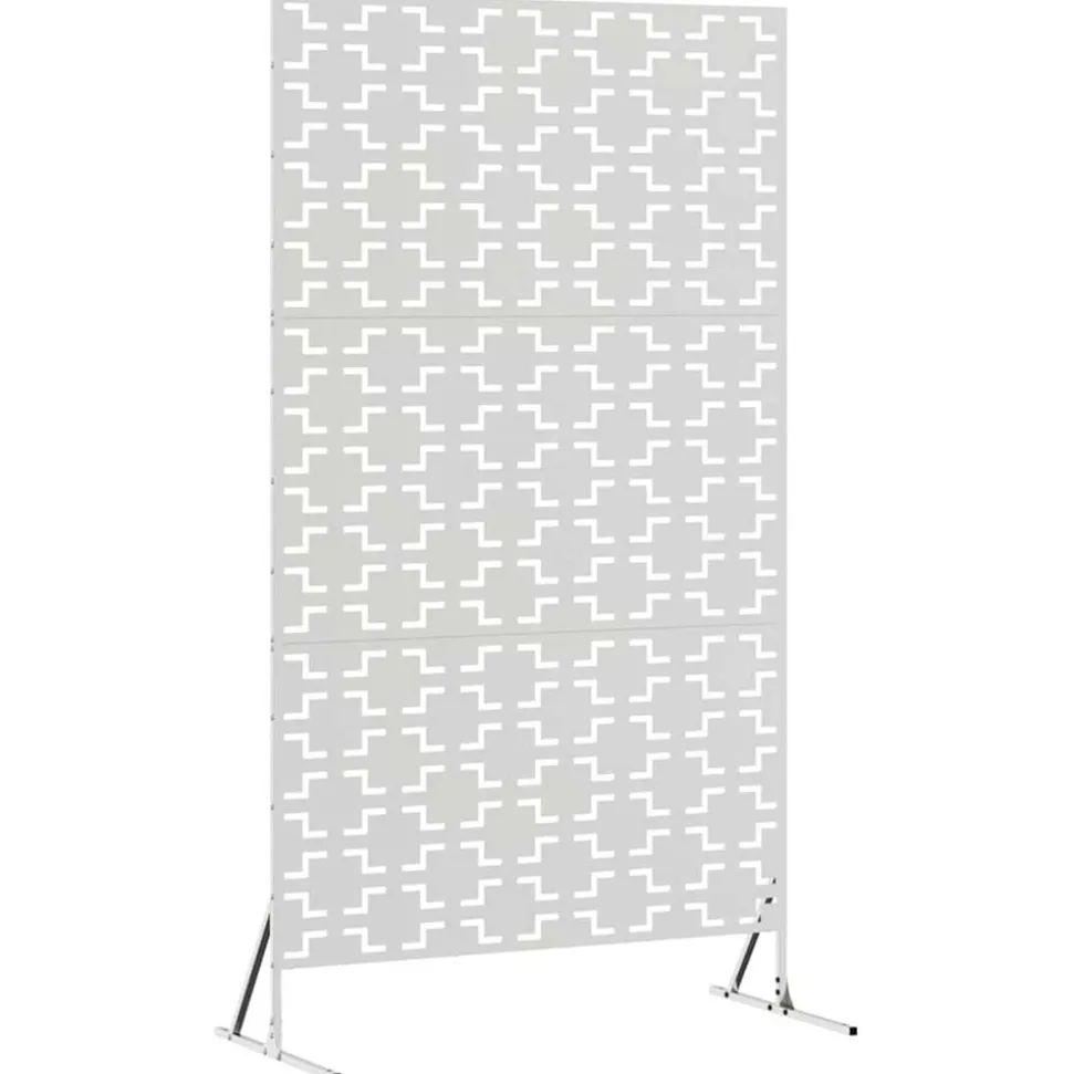vidaXL Privacyscherm Grijs 100 x 50 x 180 cm Staal