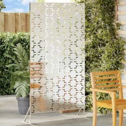 vidaXL Privacyscherm Grijs 100 x 50 x 180 cm Staal