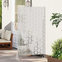 vidaXL Privacyscherm Grijs 100 x 50 x 180 cm Staal