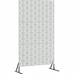 vidaXL Privacyscherm Grijs 100 x 50 x 180 cm Staal