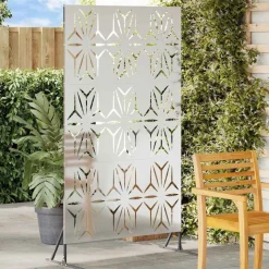 vidaXL Privacyscherm Grijs 100 x 50 x 180 cm Staal