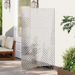 vidaXL Privacyscherm Grijs 100 x 50 x 180 cm Staal