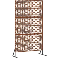 vidaXL Privacyscherm Grijs 100 x 50 x 180 cm Cortenstaal