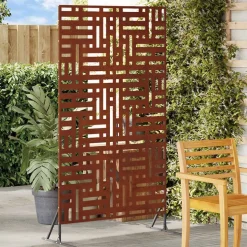 vidaXL Privacyscherm Grijs 100 x 50 x 180 cm Cortenstaal