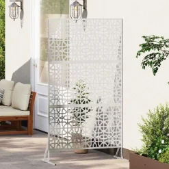vidaXL Privacyscherm Grijs 100 x 50 x 180 cm Staal