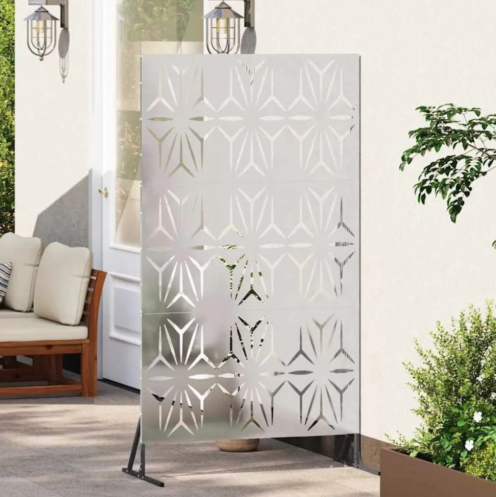 vidaXL Privacyscherm Grijs 100 x 50 x 180 cm Staal