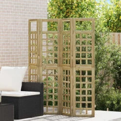 vidaXL Privacyscherm Honingbruin 160 x 180 cm Massief Vurenhout