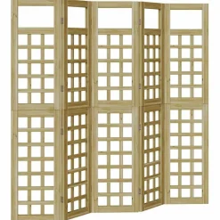 vidaXL Privacyscherm Honingbruin 200 x 180 cm Massief Vurenhout