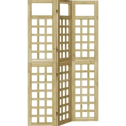 vidaXL Privacyscherm Honingbruin 121 x 180 cm Massief Vurenhout