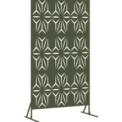 vidaXL Privacyscherm Olijfgroen 100 x 50 x 180 cm Staal