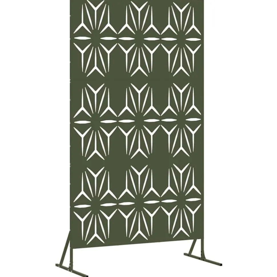 vidaXL Privacyscherm Olijfgroen 100 x 50 x 180 cm Staal