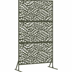 vidaXL Privacyscherm Olijfgroen 100 x 50 x 180 cm Staal