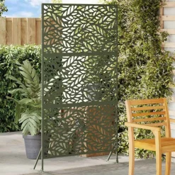 vidaXL Privacyscherm Olijfgroen 100 x 50 x 180 cm Staal