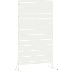 vidaXL Privacyscherm Wit 100 x 50 x 180 cm Staal