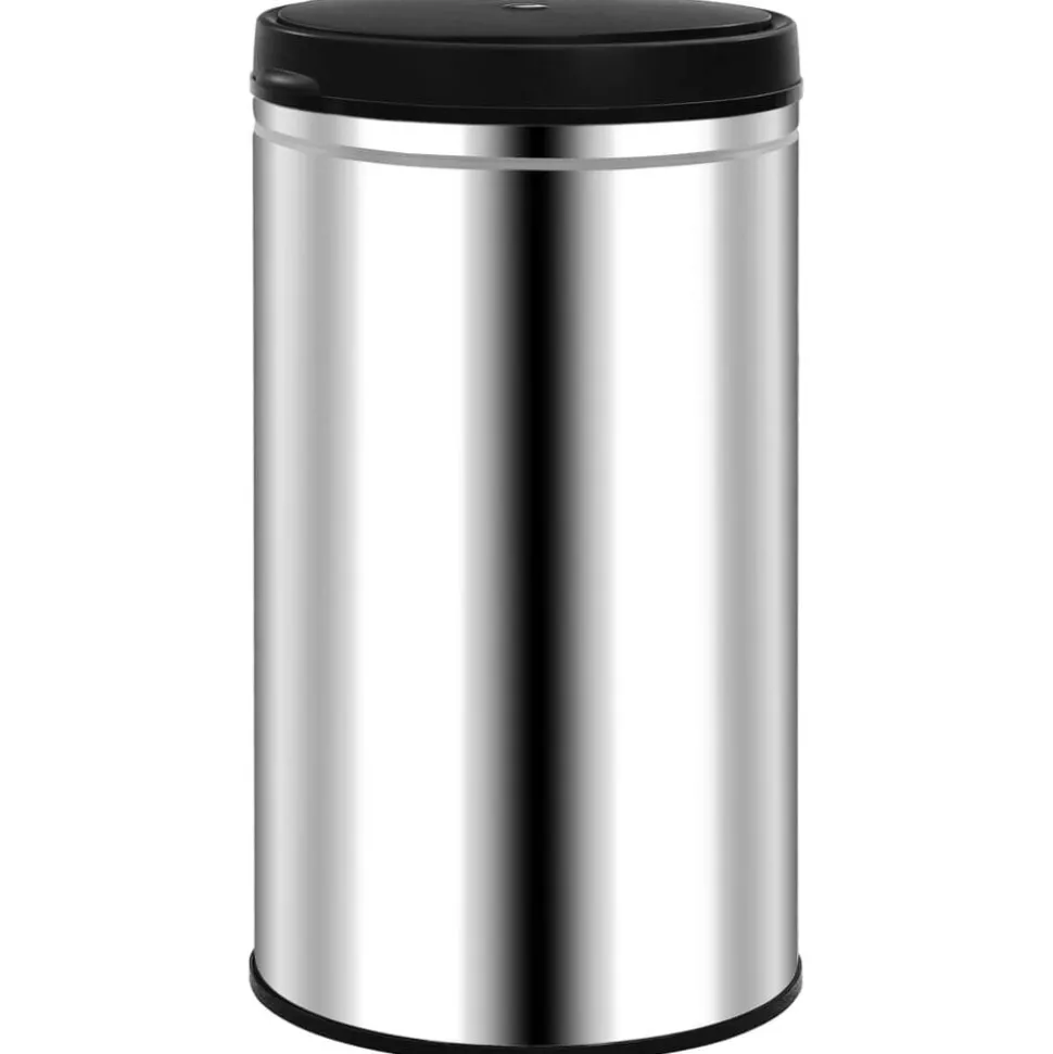 vidaXL Prullenbak met automatische sensor 60 L roestvrij staal