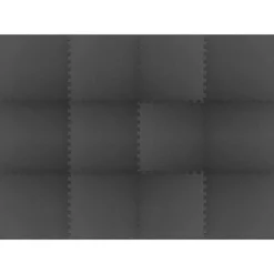 vidaXL Puzzel Oefenmatten 12 pcs Zwart 4,32 ㎡ EVA Schuim