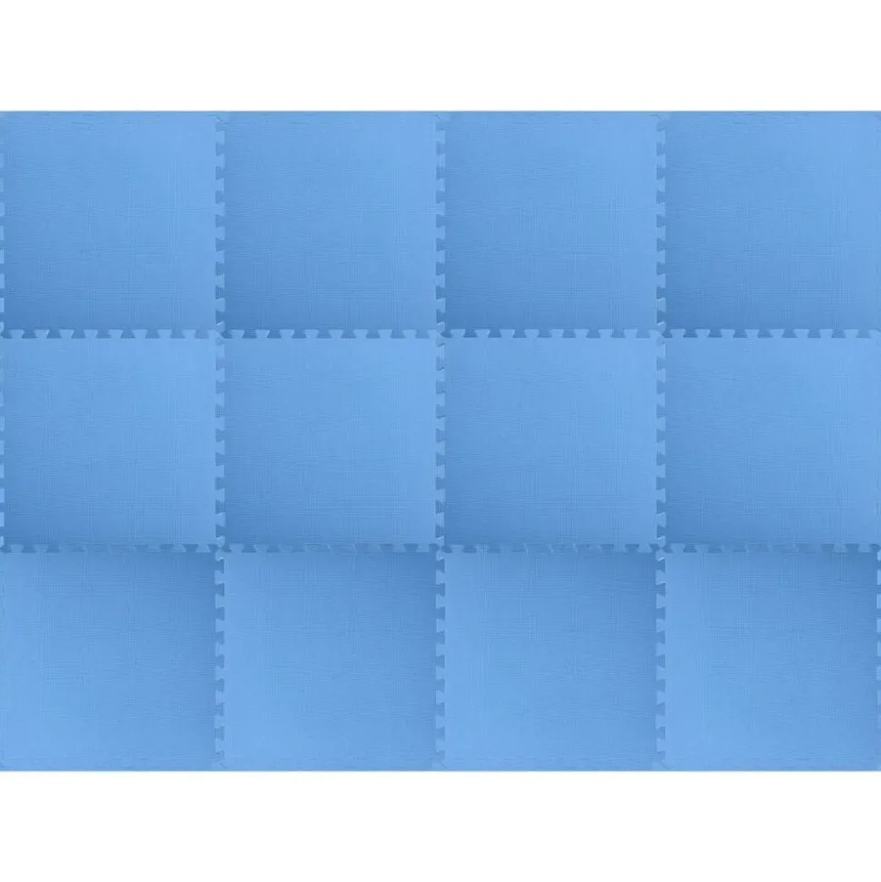 vidaXL Puzzel Oefenmatten 12 pcs Blauw 4,32 ㎡ EVA Schuim