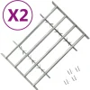 vidaXL Raambeveiligingen verstelbaar 2 st 1000-1500 mm