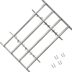 vidaXL Raambeveiligingen verstelbaar 2 st 1000-1500 mm