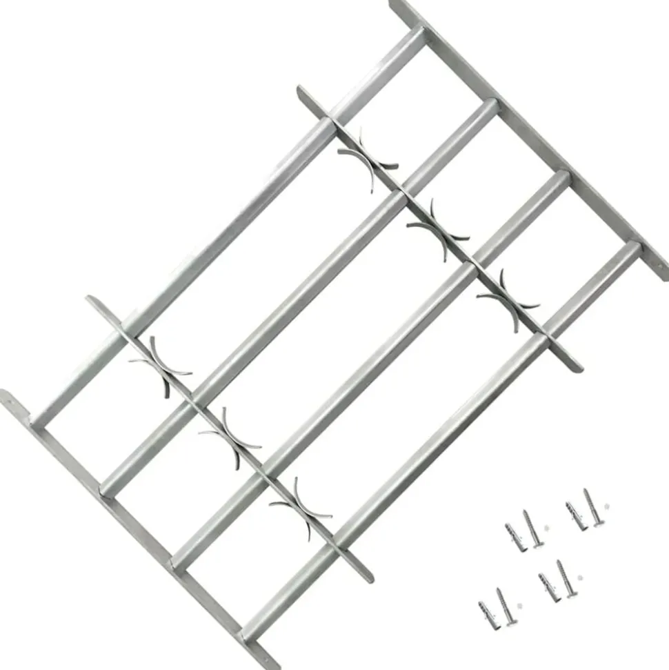 vidaXL Raambeveiligingen verstelbaar 2 st 1000-1500 mm