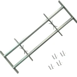 vidaXL Raambeveiligingen verstelbaar 2 st 700-1050 mm