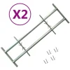 vidaXL Raambeveiligingen verstelbaar 2 st 1000-1500 mm
