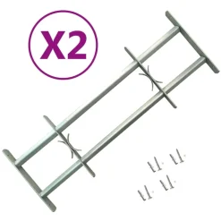 vidaXL Raambeveiligingen verstelbaar 2 st 1000-1500 mm