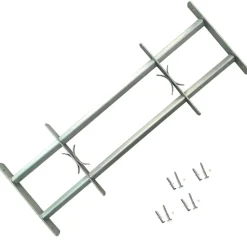 vidaXL Raambeveiligingen verstelbaar 2 st 1000-1500 mm