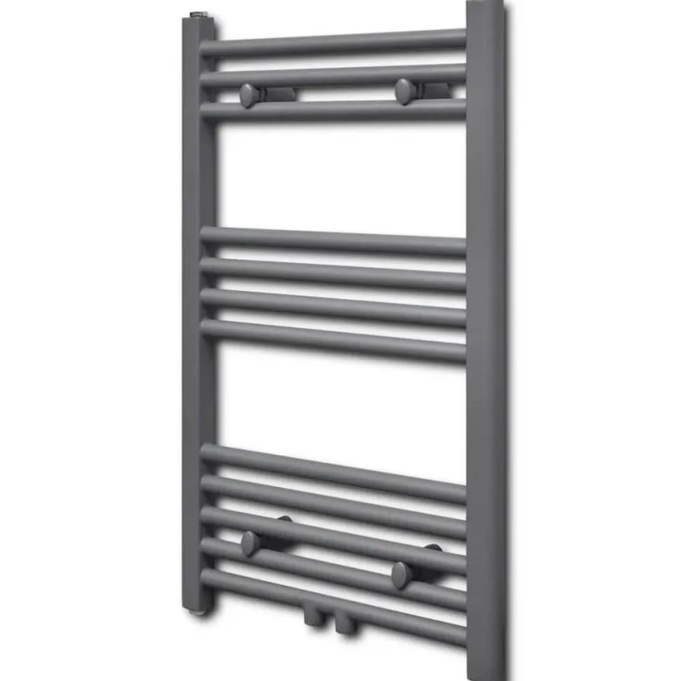 vidaXL Radiator / handdoekenrek recht 500x764 mm grijs