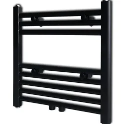 vidaXL Radiator / handdoekenrek recht 480x480 mm zwart