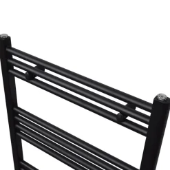 vidaXL Radiator / handdoekenrek recht 480x480 mm zwart