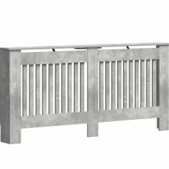 vidaXL Radiatorafdekking Beton Grijs 172 x 19 x 81,5 cm Bewerkt hout