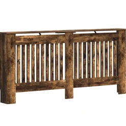 vidaXL Radiatorafdekking Gerookt eiken 172 x 19 x 81,5 cm Bewerkt hout