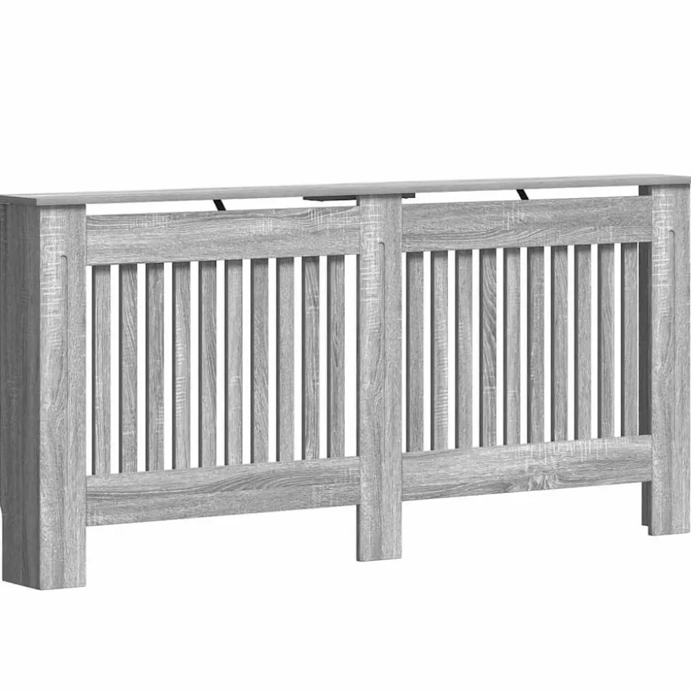 vidaXL Radiatorafdekking Grijs Sonoma 172 x 19 x 81,5 cm Bewerkt hout