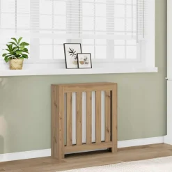 vidaXL Radiatorombouw 78x20x82 cm bewerkt hout artisanaal eikenkleur